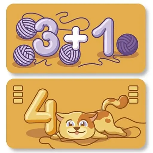 Настільна навчальна гра Муркітливе додавання 360074, 63 картки - фото 3