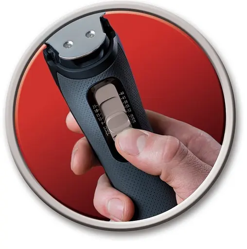 Машинка для стрижки Remington Pro Power Precision Steel, сеть+аккум., роторный мотор, насадок-2, сталь, черный - фото 3