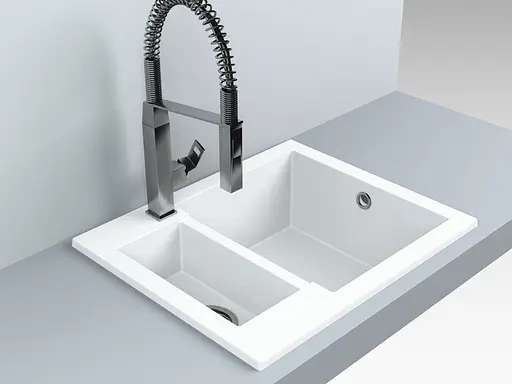 Кухонная мойка Fancy Marble Arizona белый 105060001 - фото 2