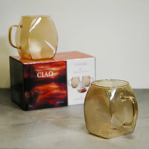 Набор чашек Vittora Ciao из боросиликатного стекла 2 шт. 400 мл (135075) - фото 4