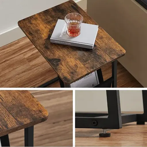 Журнальний столик Leobert Nastriy приставний з кишенею в стилі Loft - фото 9