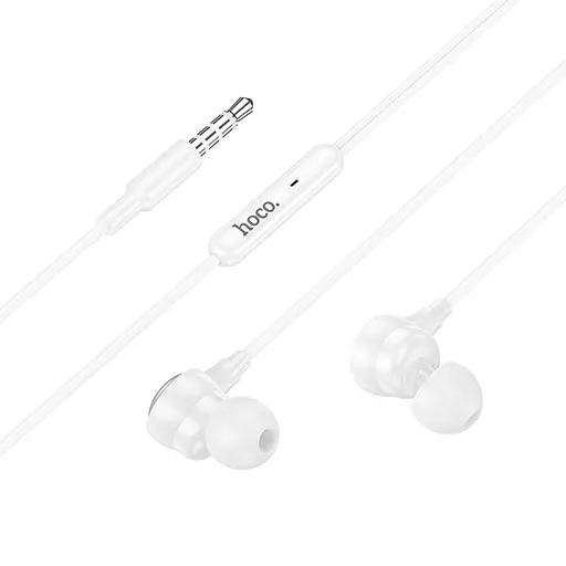 Навушники вакуумні Hoco M116 з мікрофоном білий - фото 3