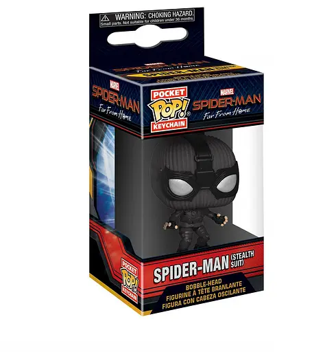 Фигурка-брелок Funko Pop Фанко Поп Spider-Man: Far From Home Stealth Suit 4 см Trinket SM Sm - фото 4