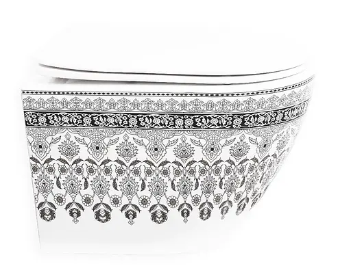 Подвесной унитаз Rea Arte dark grey белый REA-C5000, Белый - фото 3