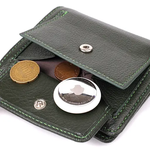 Вертикальний жіночий гаманець із натуральної шкіри ST Leather 9.5х11х2 см acs0029645 - фото 8