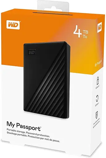 Внешний жесткий диск WD портативный My Passport 4 TB (WDBPKJ0040BBK-WESN) - фото 5