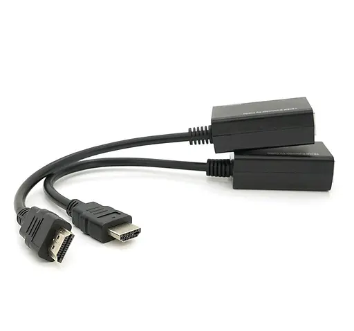Удлинитель HDMI сигнала пассивный через 2 витых пары CAT-5e/6e Voltronic YTSEP 30m - фото 3
