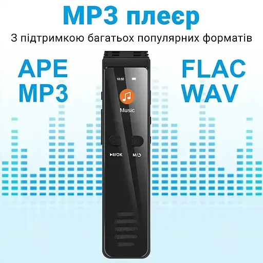 Цифровой блютуз диктофон для записи телефонных разговоров Savetek GS-R29 64 Гб памяти bluetooth - фото 3