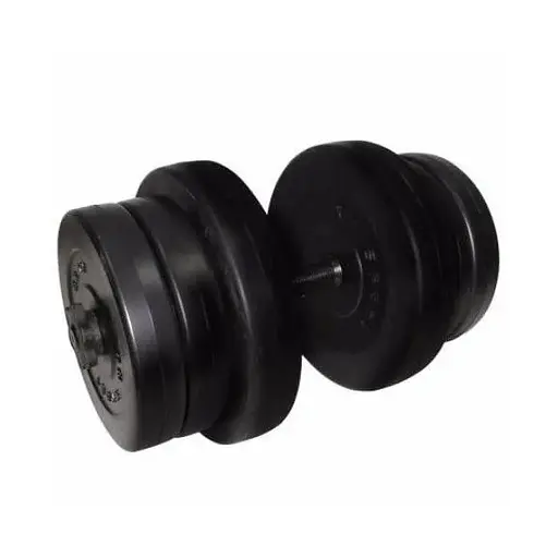 Гантель складальна композитна в пластиковій оболонці Rock pro 20,5 кг NE-PL-G-020