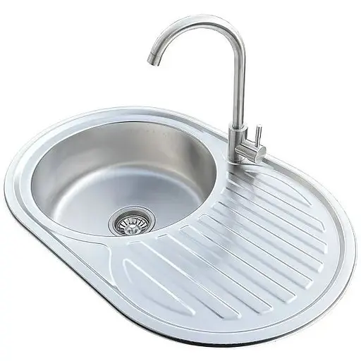 Комплект мийка + змішувач Romzha Dana Nova Satin (A) - фото 1