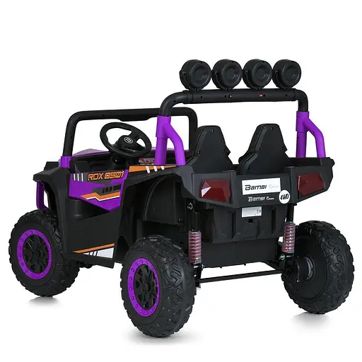 Електромобіль дитячий Bambi Джип Racer M 6058EBLR-9 24V з чотирма двигунами по 90 Вт фіолетовий - фото 5