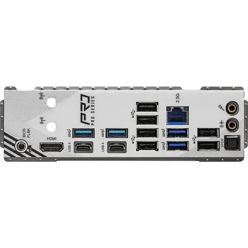 Материнская плата ASRock X870 PRO RS (AM5/X870, 4xDDR5, 2xPCIex16, HDMI/USB4, 4xSATA, 3xM.2, 2.5GLan, ATX) - фото 4