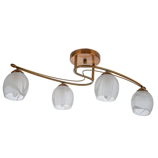 Люстра стельова Brille в спальню E27 60W AB (LK-646C/4)