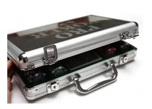 Настільна гра Tactic Покерний набір Pro-Poker 200 фішок по 11,5 г (алюмінієвий кейс) (03090) - фото 3