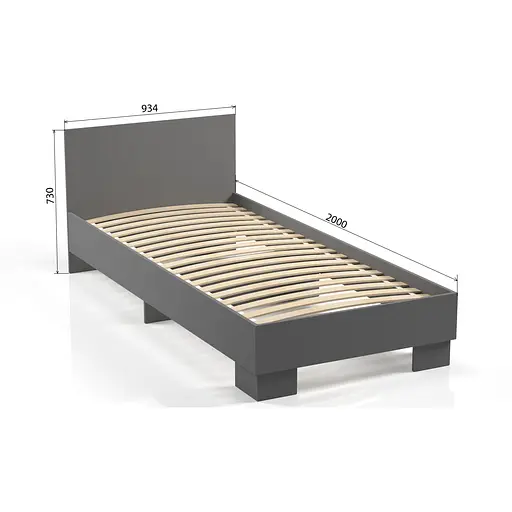 Кровать Orange-Line Тина 90 Серый графит - фото 2