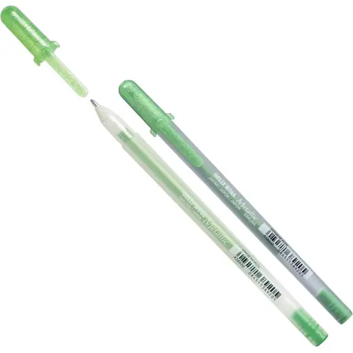 Ручка гелевая Sakura Metallic Изумрудный Зеленый - фото 1