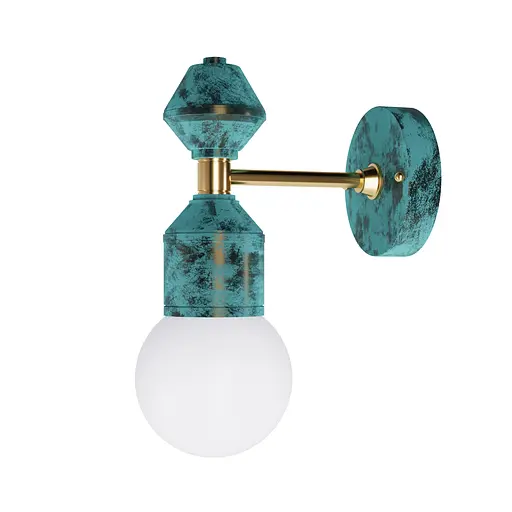 Настінне бра Dome № 2 PikArt арт. 6239 Зелений - фото 1