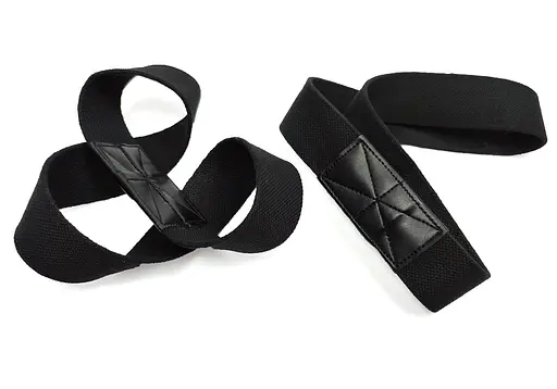 Лямки атлетические EasyFit для турника и перекладины черные (EF-0036) - фото 3