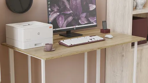 Компьютерный стол Ferrum-decor Ханна 75x120x60 белый ДСП Дуб Сонома 16мм (FRD-104001) - фото 3