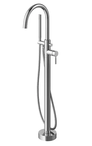 Смеситель для ванны Kohlman Roxin хром напольный QF1165R Хром - фото 1