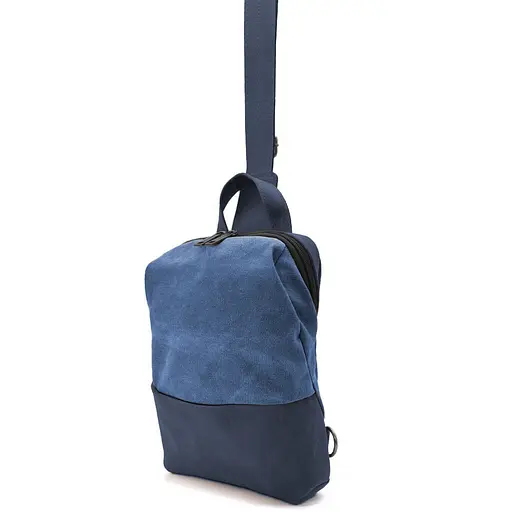 Кожаная сумка-слинг Tarwa 28х22х7 см sum0025524 - фото 4