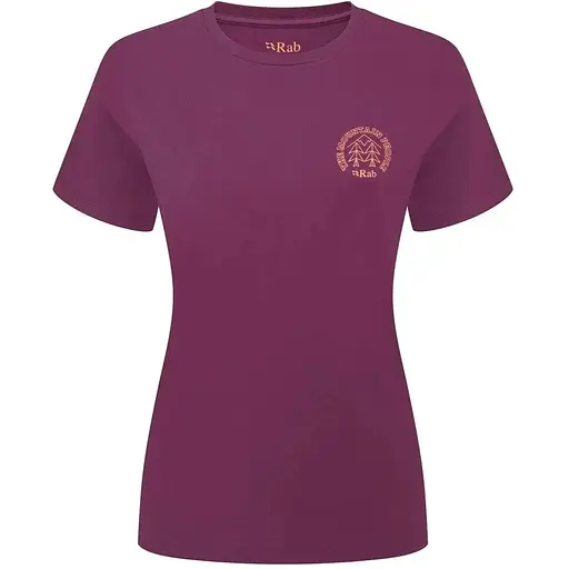 Футболка Rab Tuku Cirque Tee Wmns L Mulberry (1033-RB QCC-18-MUL-14)