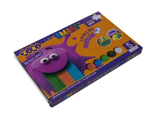 Пластилин, 5 цветов, 100 г