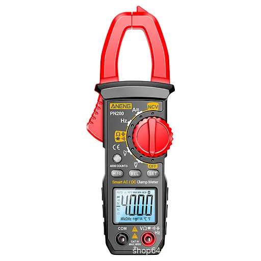 Токовые клещи Aneng PN200 Измерение: V (AC/DC) A (AC/DC) Ω, C, Hz (NCV, True RMS) - фото 1