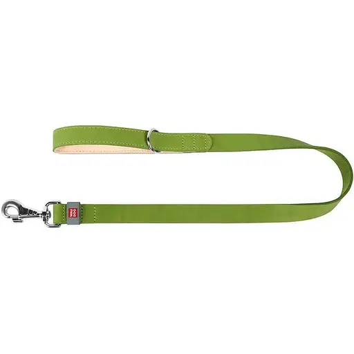 Повідець для собак Waudog Classic шкіряний салатовий - фото 2