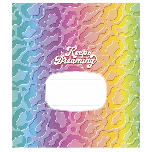 Зошит учнівський "Crazy rainbow" 024-3217L-1 в лінію, 24 аркуша