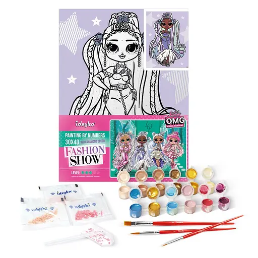 Картина по номерам "L.O.L. Surprise! O.M.G. Fashion show Lady Braids" KHO6272, 30х40 см - фото 2