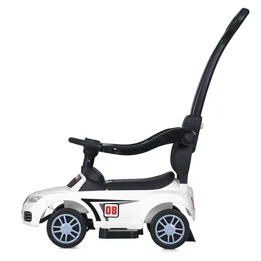 Дитяча каталка-толокар Bambi Racer M 5045L - комфорт і безпека в кожній поїздці, біла - фото 5