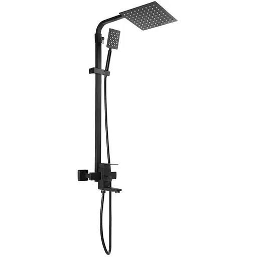 Душова система Mixxus KUB-009-J black MI2814, Чорний матовий - фото 1