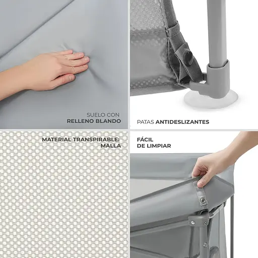 Манеж Kinderkraft Ziki Grey (KLZIKI00GRY0000) - фото 11