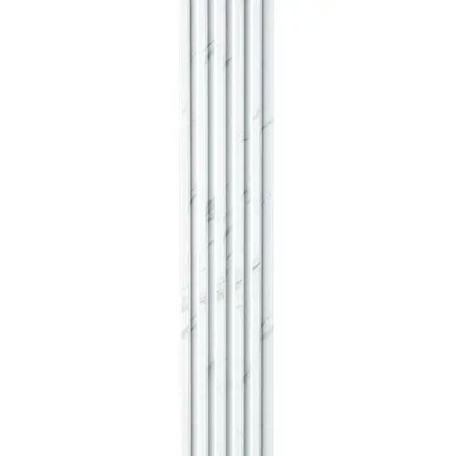 Рейка декоративна Wall Sticker PS 2900х120х12 мм Білий мармур SW-00002134 - фото 5