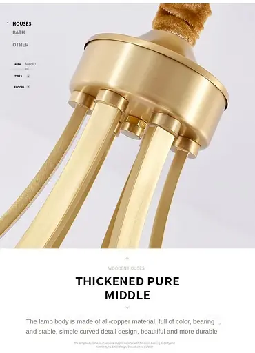 Светодиодная люстра Звон 5027 (Золотая) 5 плафонов - фото 4