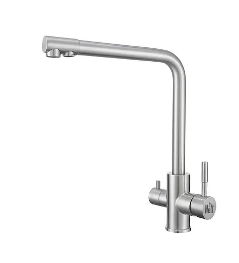 Змішувач для кухні з підключенням до фільтра "Frosh" Nett FS-33 Нержавіюча сталь - фото 1