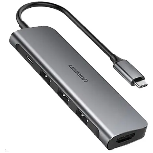 USB-хаб Ugreen USB-C to 3xUSB 3.0/1xHDMI/1xUSB-C (CM136/50209) [35486]