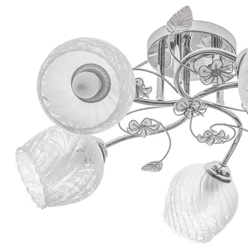 Люстра стельова Brille в спальню E27 60W CH (LK-597C/5) - фото 5