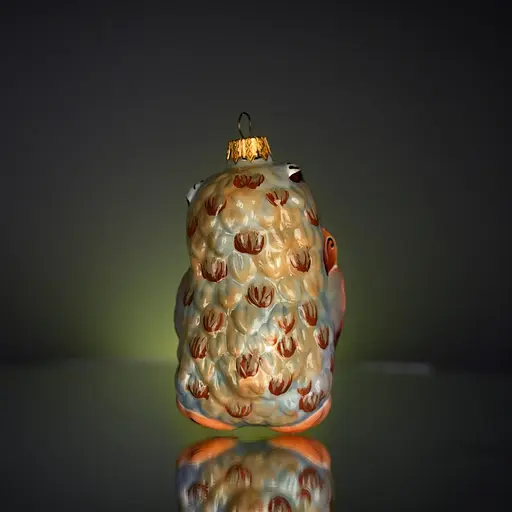 Ялинкова прикраса Різдвяні історії Сова з контрабасом скло (4820001084382) - фото 4