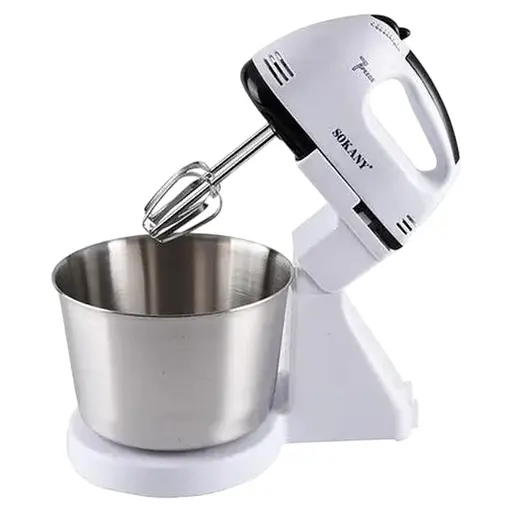 Міксер електричний стаціонарний із металевою чашею Sokany SK-6620