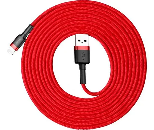 Кабель найдовший Baseus Cafule USB - Lightning 3 метри CALKLF-R09 - фото 1