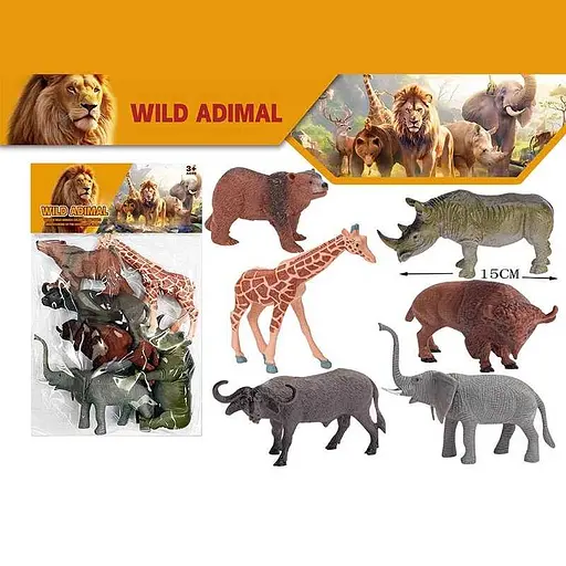 Набір фігурок Диких тварин, 6 шт., 000-61G
