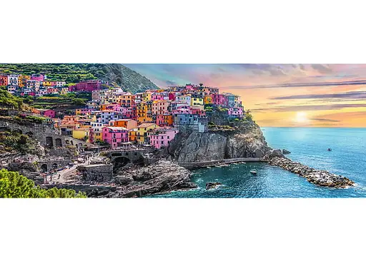 Пазл Trefl Вернацца на заході сонця Італія 500 ел. панорама (29516) - фото 2