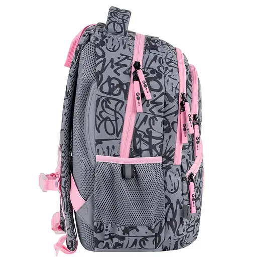 Рюкзак GoPack Education 175M-4 Fluffy Heart Серо-розовый (GO26-175M-4) - фото 4