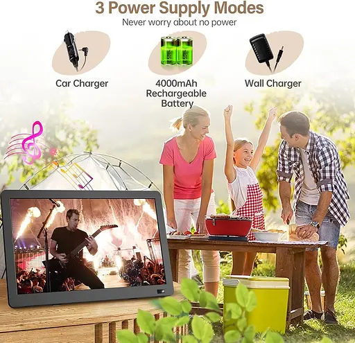 14-дюймовий портативний телевізор Desobry з антеною, невеликий портативний телевізор з тюнером ATSC, міні-ЖК-телевізор - фото 5