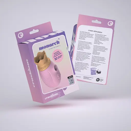 Стимулятор клітора Crushious Monarch рожевий - фото 12
