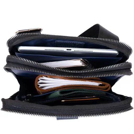 Кожаная сумка мужская SHVIGEL 20х26,5х4,5 см sum0013958 - фото 5