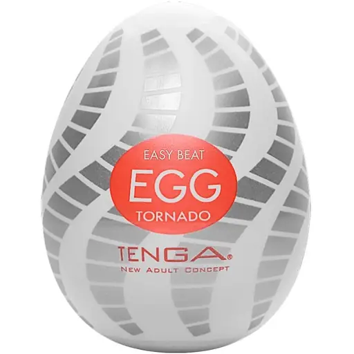 Мастурбатор яйце Tenga Egg New Standart Tornado білий