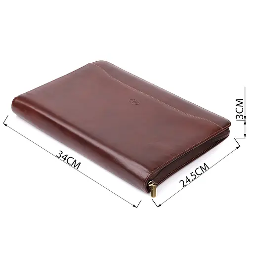 Папка с блокнотом из гладкой натуральной кожи TONY PEROTTI 34х24,5х3 см 000315702 - фото 3